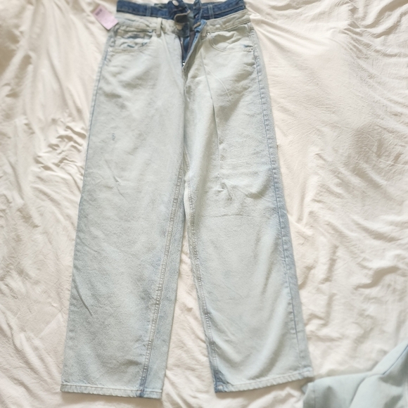 Wild Fable Women's Jeans Mid-Rise Double Waist 90s Relaxed Straight. Size 10 - Picture 1 of 9